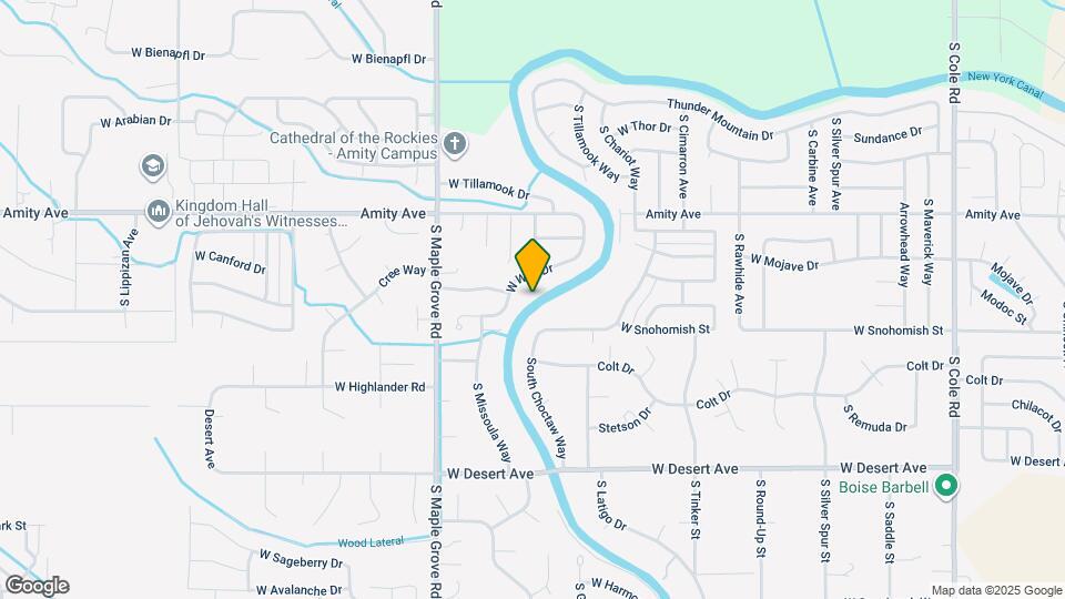 614 S Grey Pine Ln Map and Location Details