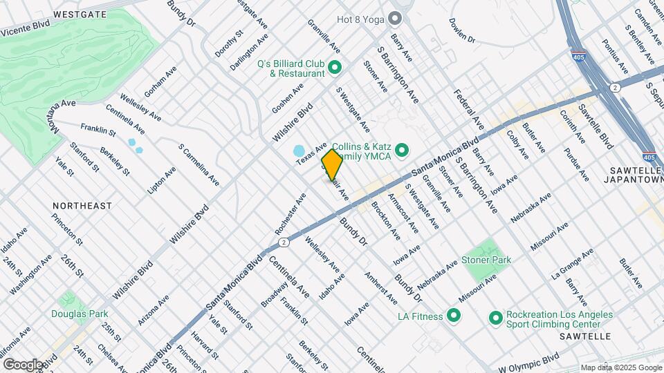 1423 S Saltair Ave Map and Location Details