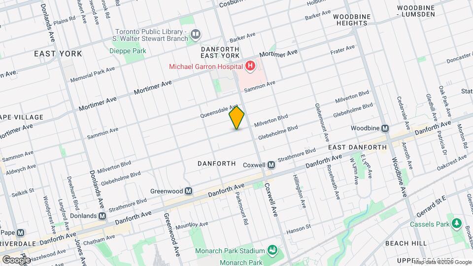 393 Milverton Blvd Map and Location Details