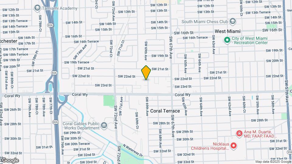 2250 SW 69th Ave Mapa y Detalles de la Ubicación