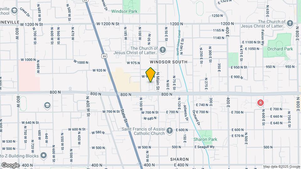 852 N 50 W Map and Location Details