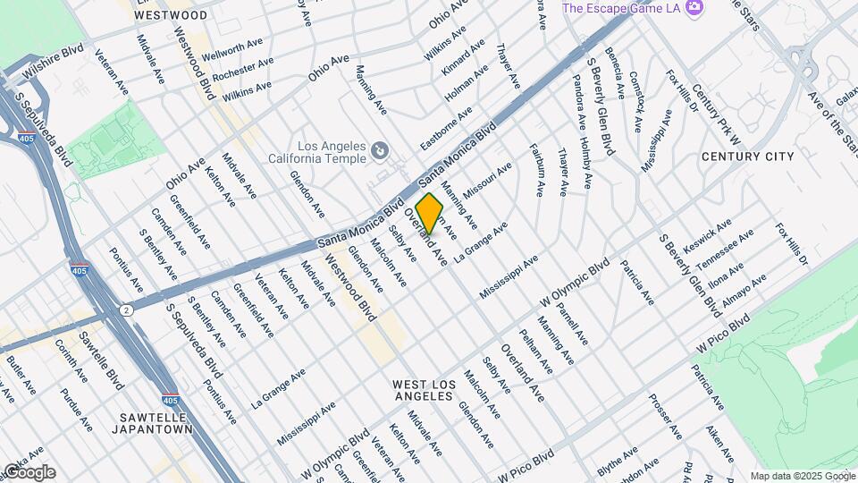 1913 Overland Ave-Unit -4 Map and Location Details