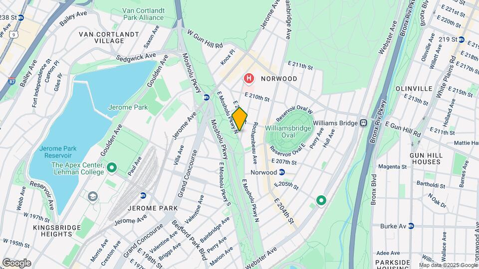 115 E Mosholu Pky N Map and Location Details