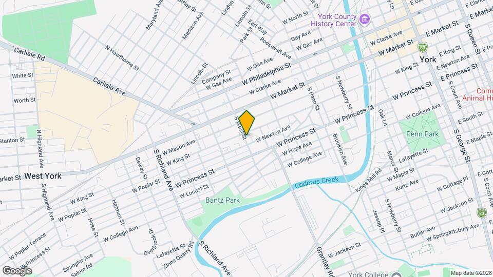 115 S West St Map and Location Details