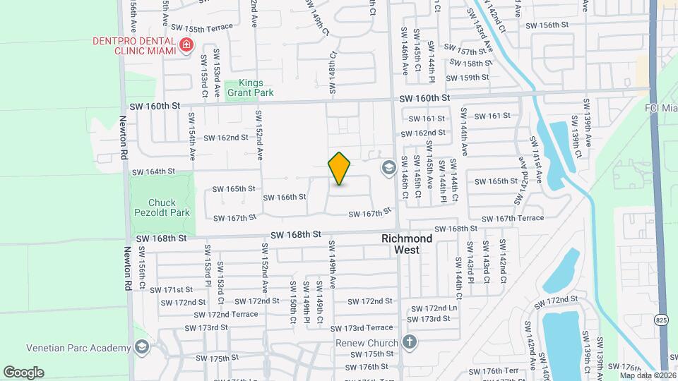 14865 SW 166th St Map and Location Details