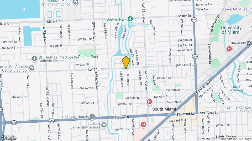 6410 SW 63rd Ct Map and Location Details