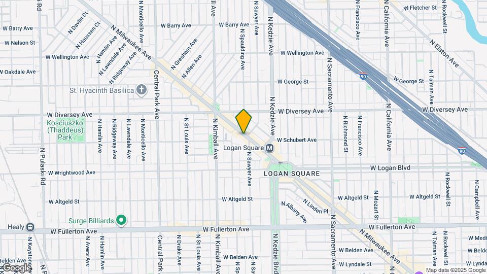2714 N Milwaukee Ave, Unit 313 Map and Location Details