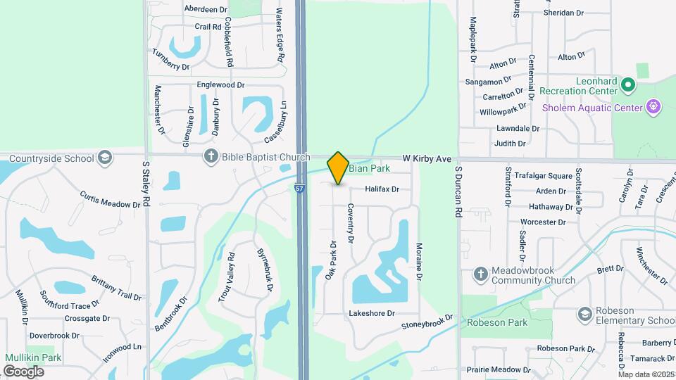 1704 Oak Park Dr Map and Location Details
