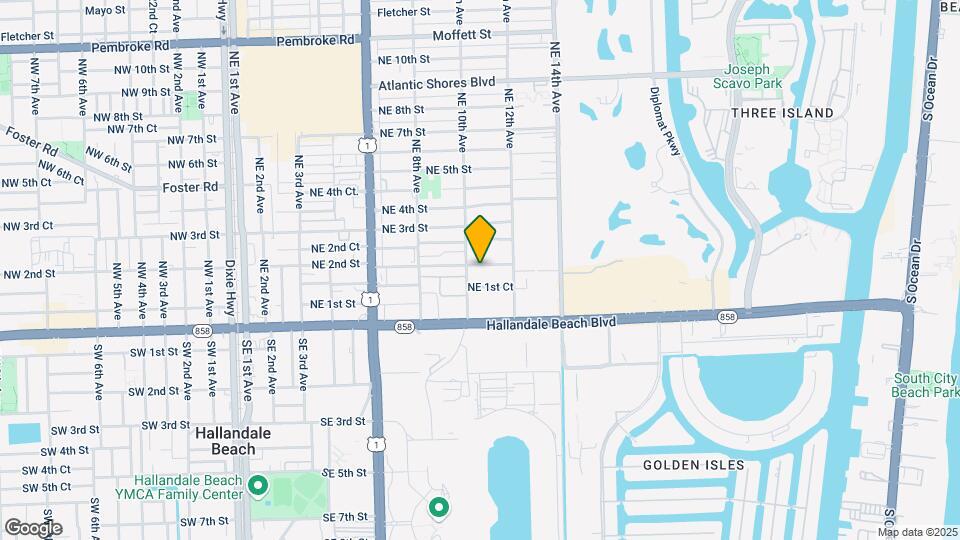 1008 NE 2nd St, Unit 1-2 Map and Location Details