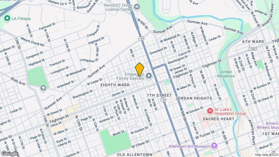 740 N Eighth St Map and Location Details