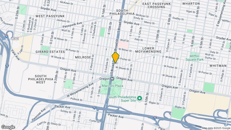 2537 S Broad St Map and Location Details