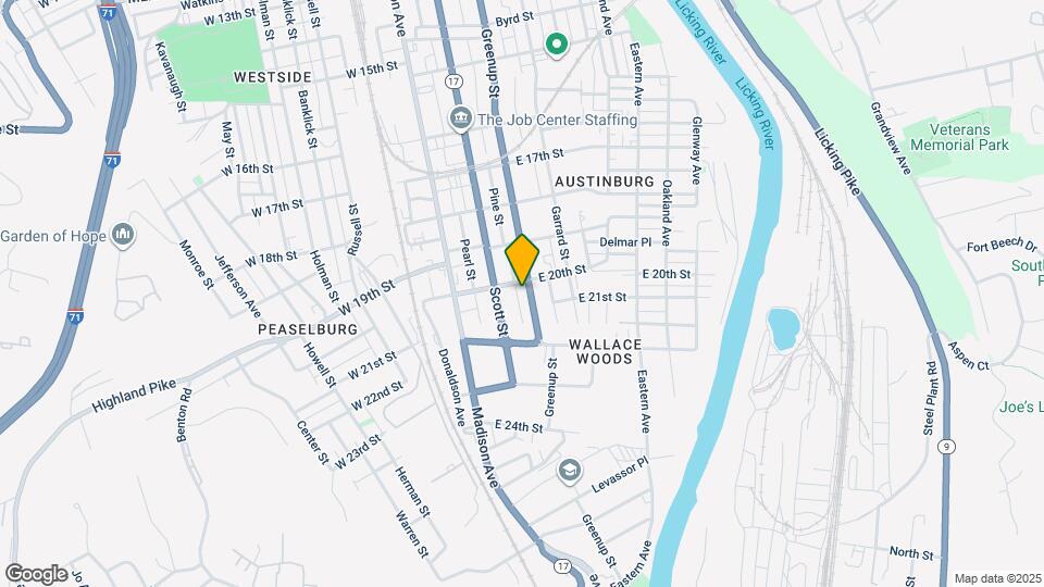 2009 Greenup St Mapa y Detalles de la Ubicación