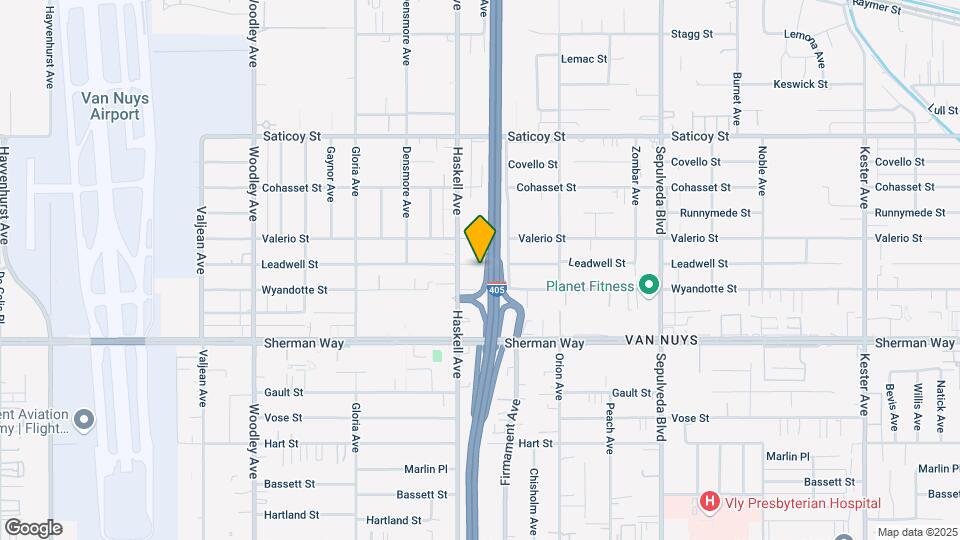 15634 Leadwell St Map and Location Details