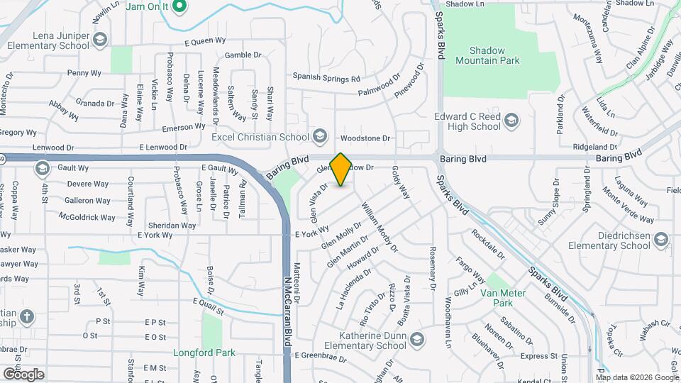 875 Glen Vista Dr Map and Location Details