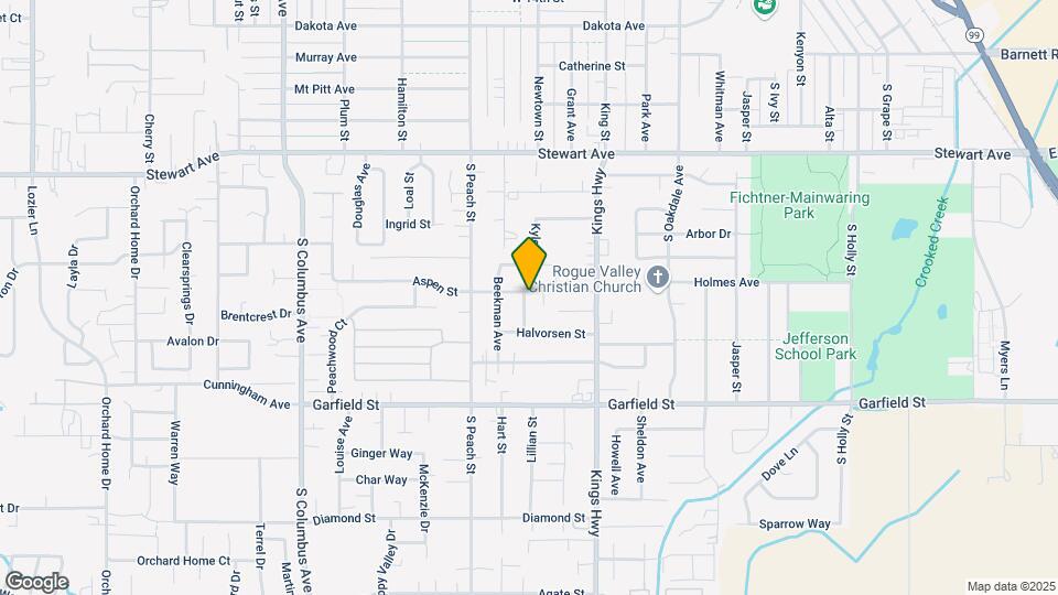 725 Aspen St Map and Location Details