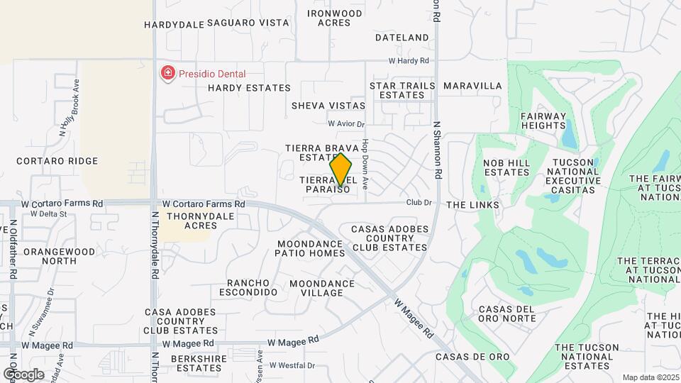 3206 W Calle De Manzanillo Map and Location Details