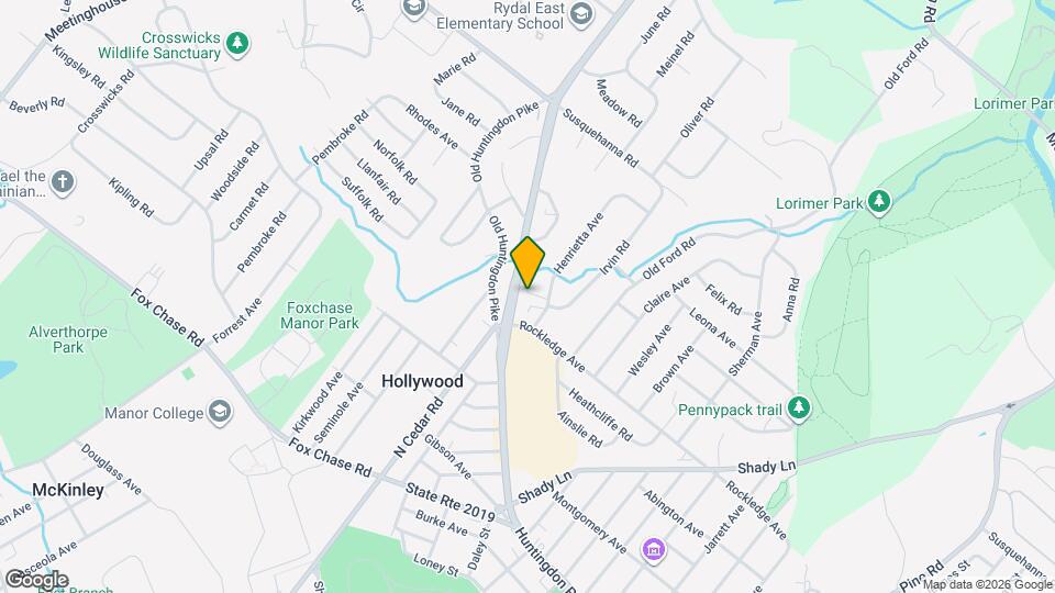 925 Huntingdon Pike, Unit 212 Mapa y Detalles de la Ubicación