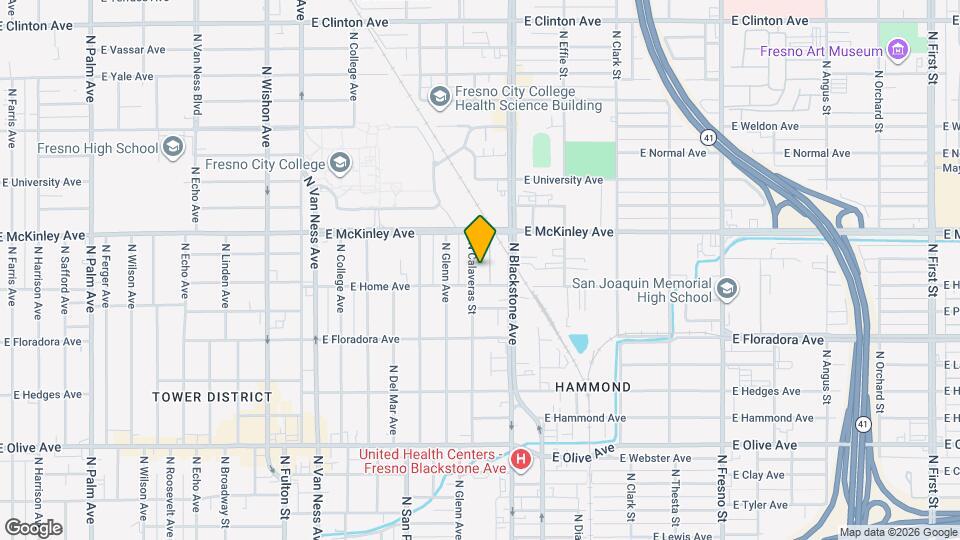 1532 N Calaveras St Map and Location Details