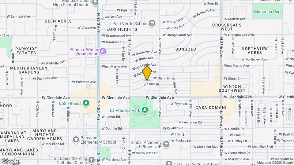 3936 W Solar Dr Map and Location Details