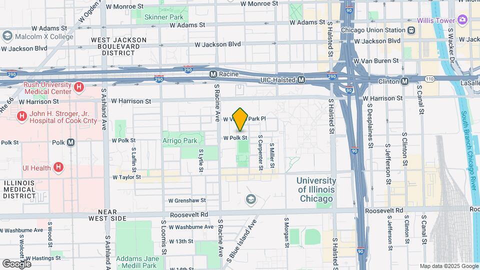 1116 W Polk St Map and Location Details
