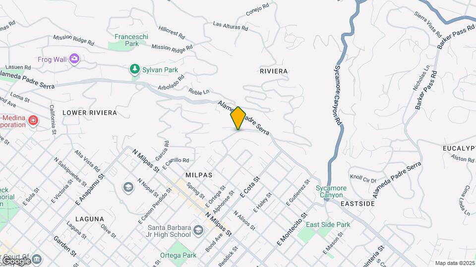 1252 De la Guerra Rd Mapa y Detalles de la Ubicación