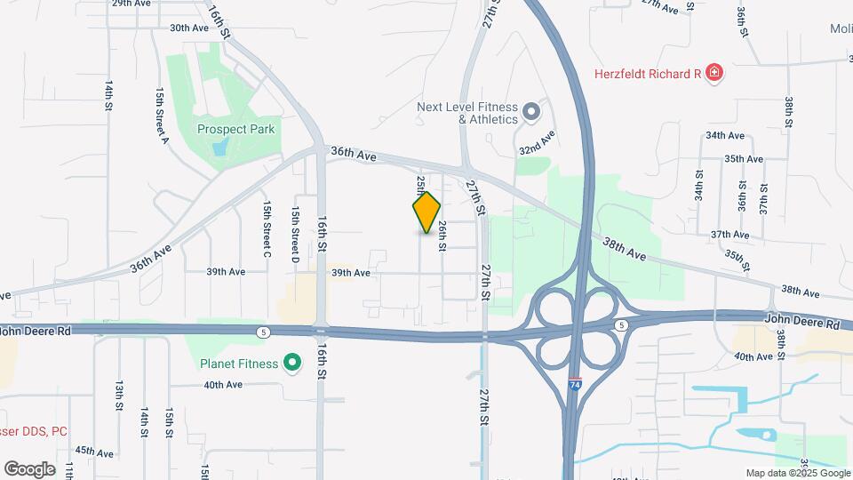 3800 25th St, Unit 2BD 1.5BA Floor Unit Map and Location Details