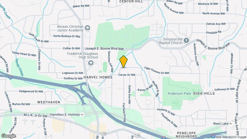 2310 Tiger Flowers Dr NW, Unit Grace Haven Mapa y Detalles de la Ubicación
