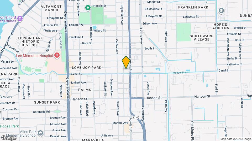 2771 Royal Palm Ave Map and Location Details