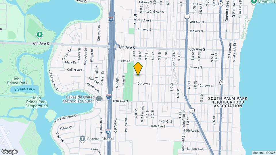 911 S B St Map and Location Details