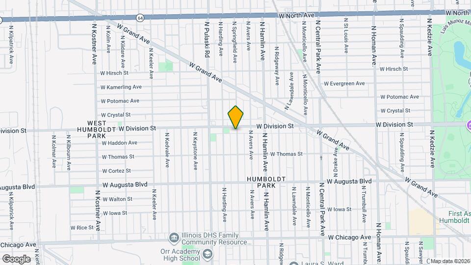 1150 N Springfield Ave, Unit 2 Map and Location Details