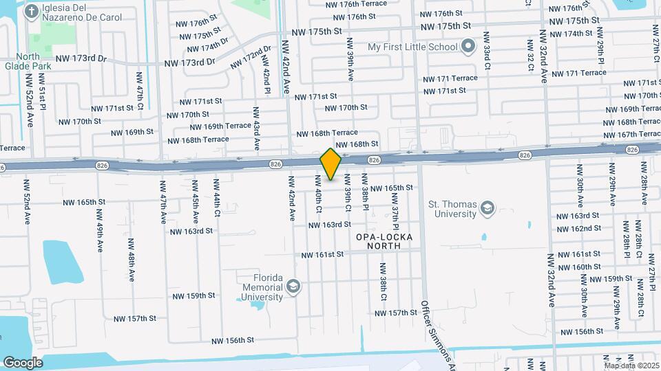 3985 NW 165th St Map and Location Details