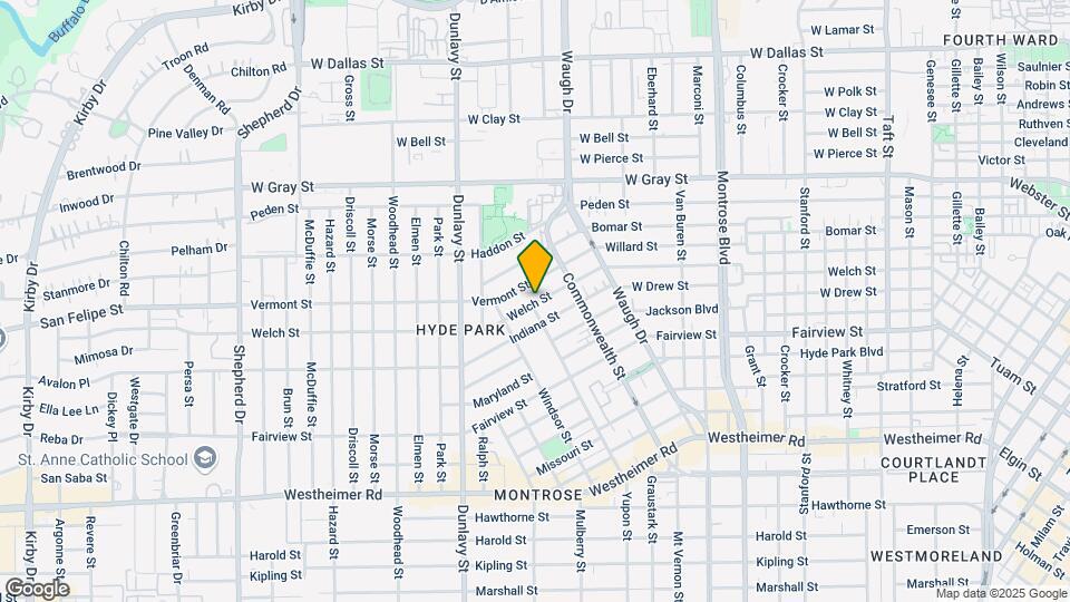 1540 Welch St Map and Location Details