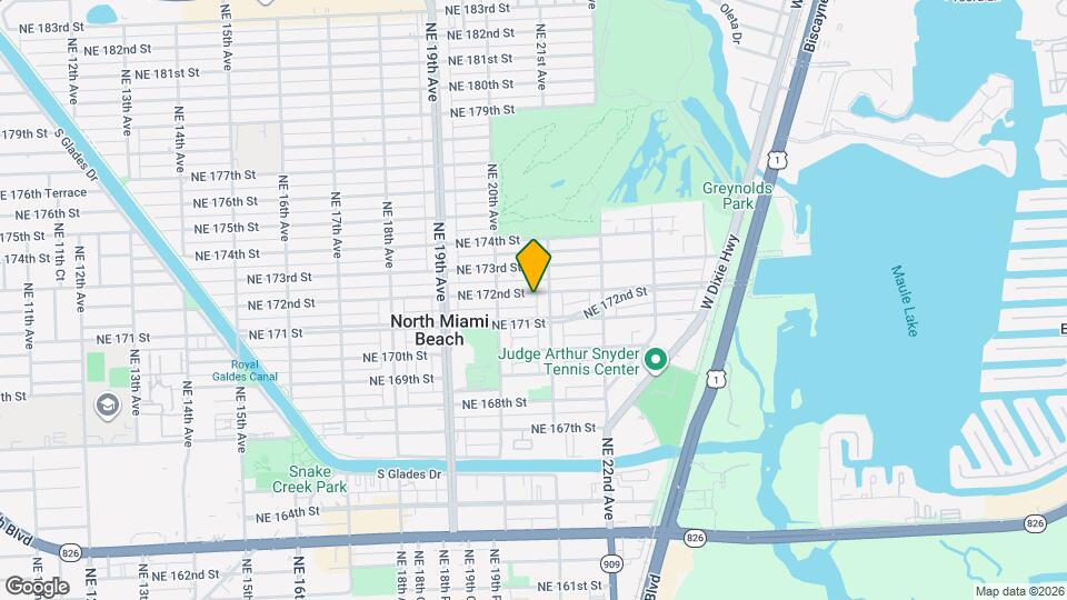 2080 NE 172nd St Map and Location Details