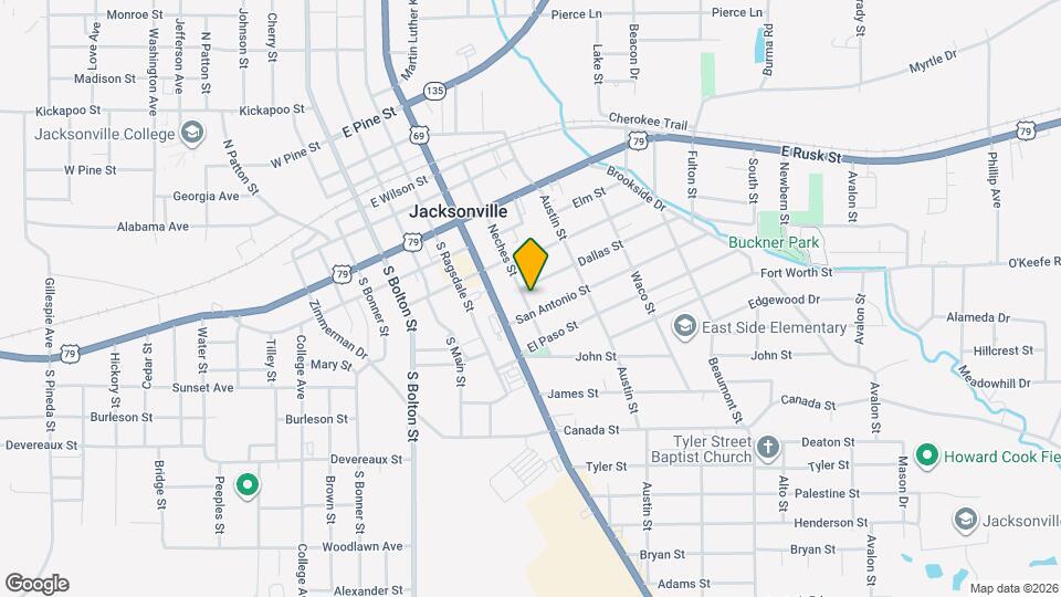 504 Neches St Map and Location Details