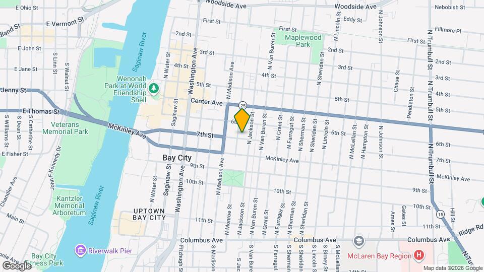 600 N Monroe St, Unit Lower Unit 1 Map and Location Details