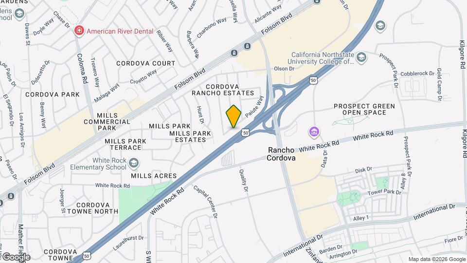 10720 Paiute Way Mapa y Detalles de la Ubicación