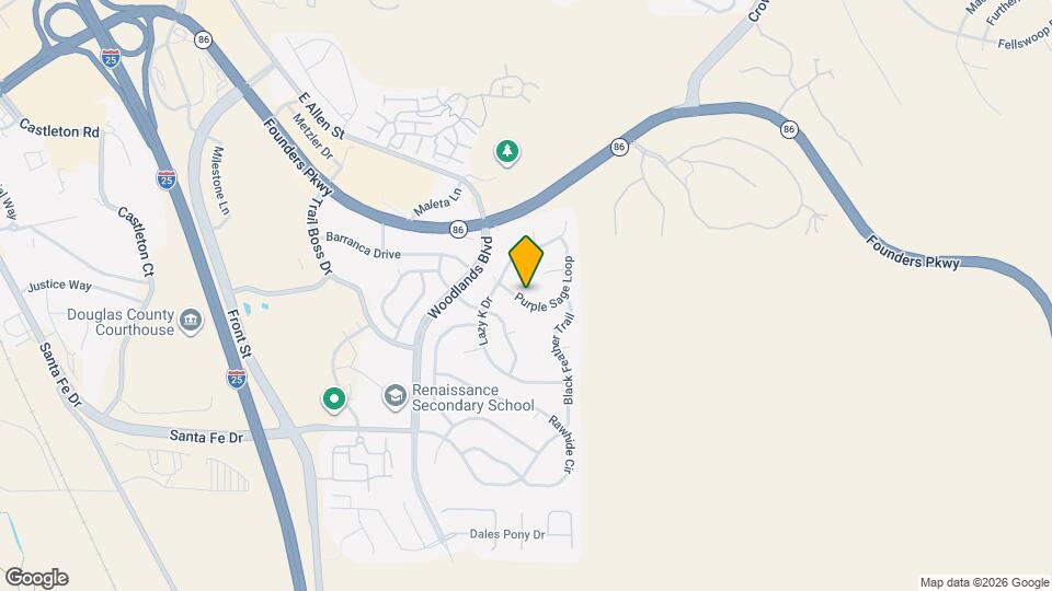 1037 Purple Sage Loop Map and Location Details