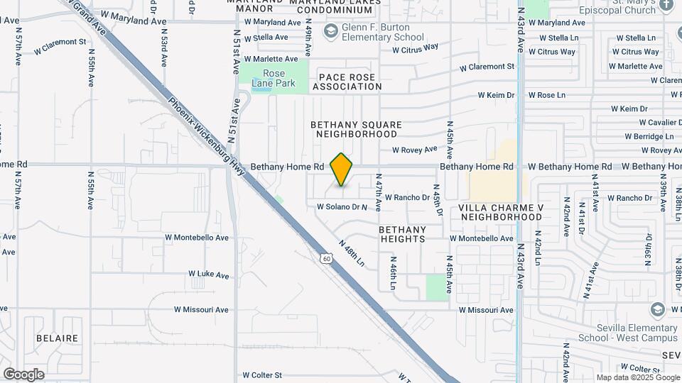 5844 N 48th Ave Map and Location Details