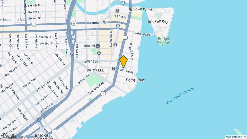 1395 Brickell Bay Dr Map and Location Details