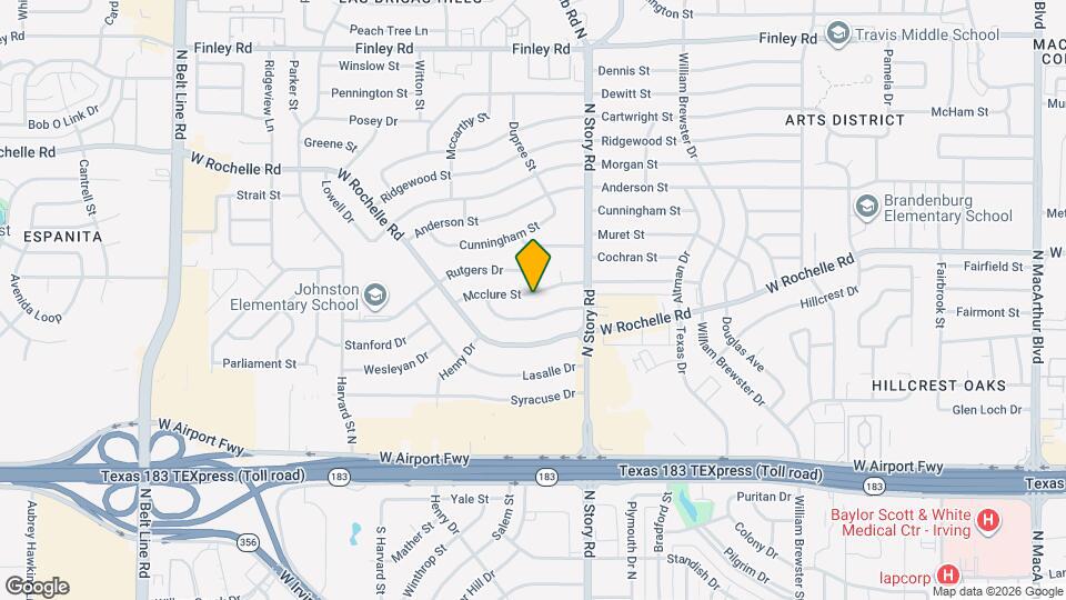 2508 Mcclure St Map and Location Details