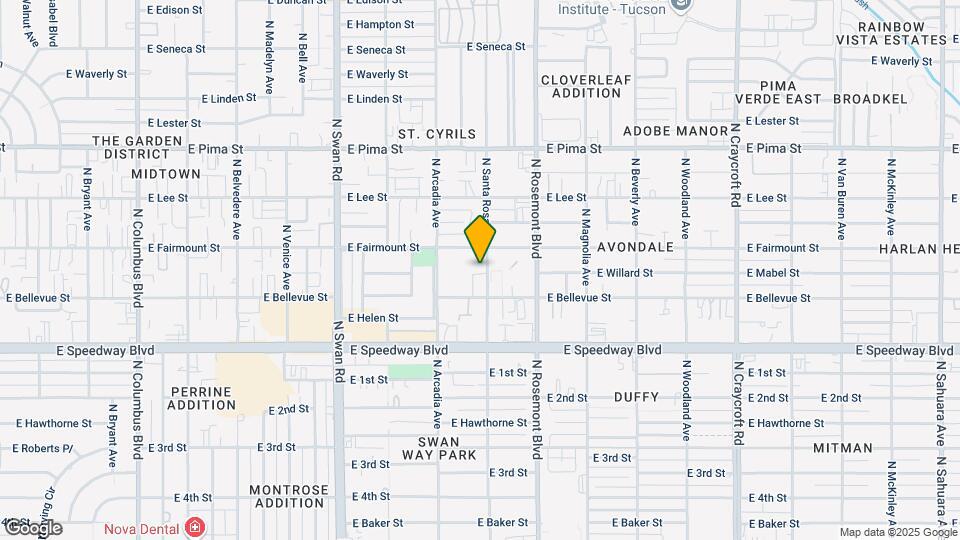 1301 N Santa Rosa Ave Mapa y Detalles de la Ubicación