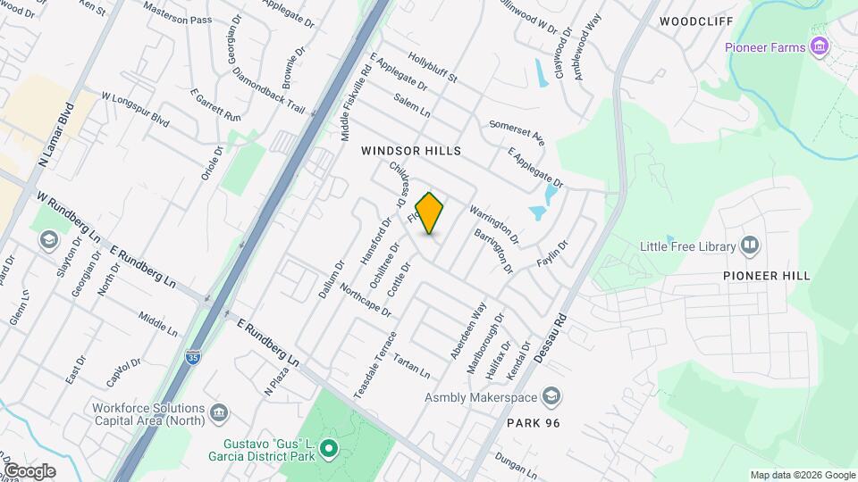 10004 Woodhaven Dr Map and Location Details