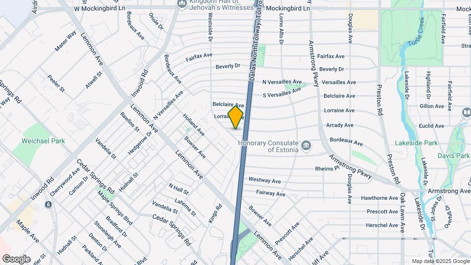 4617 Arcady Ave Map and Location Details