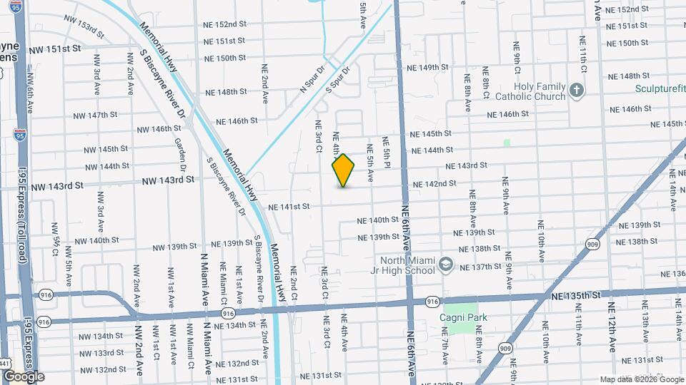 400 NE 142nd St Map and Location Details