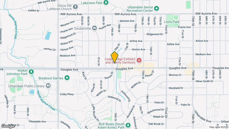 7815 Douglas Ave #102 Map and Location Details