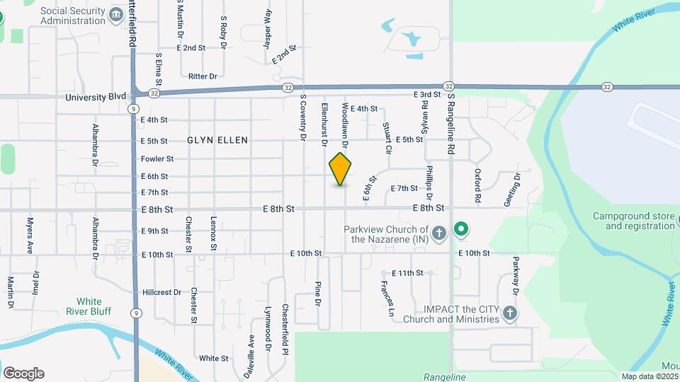 619 Woodlawn Dr Map and Location Details