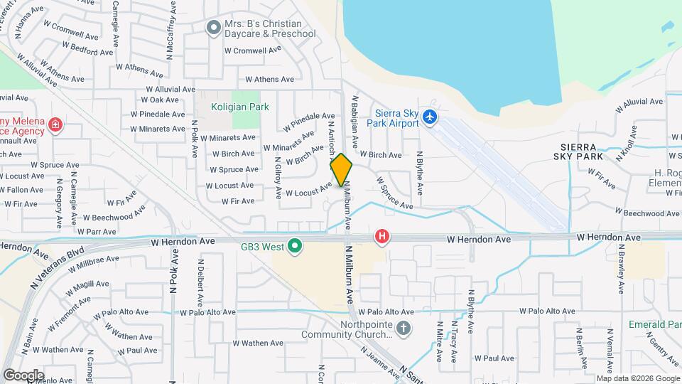 7127 N Antioch Ave Mapa y Detalles de la Ubicación