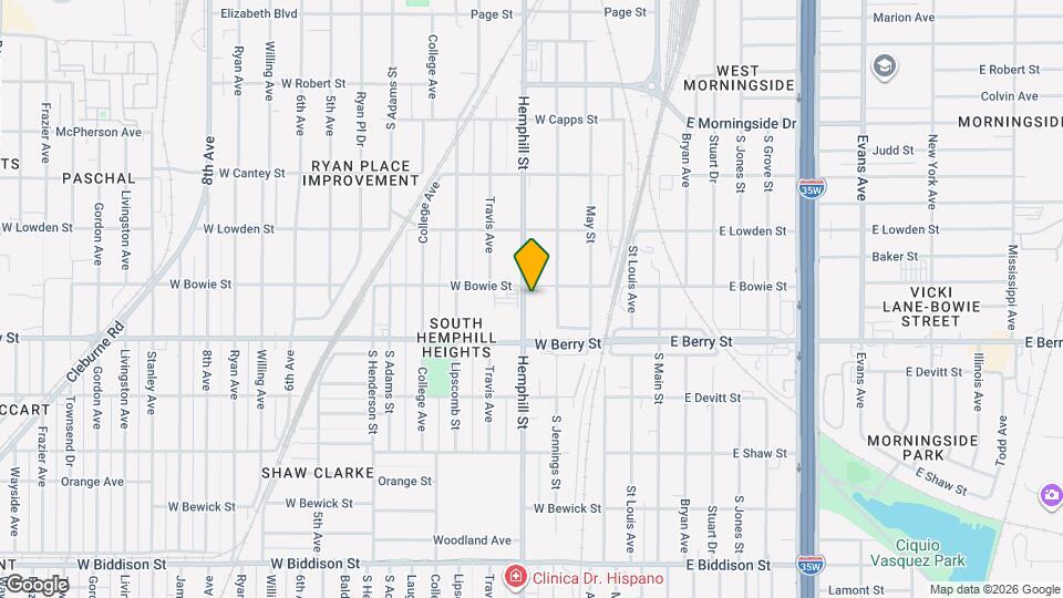 3009 Hemphill St Map and Location Details