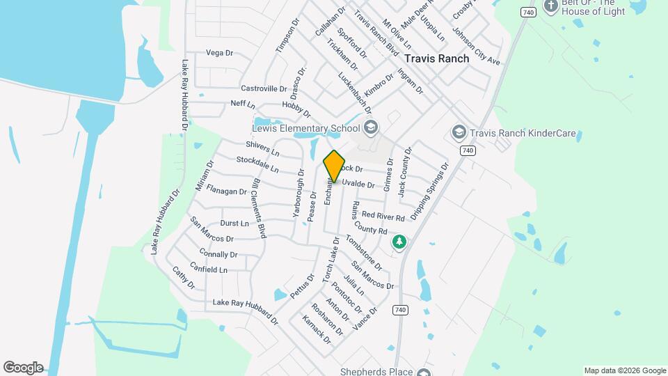 2047 Enchanted Rock Dr Map and Location Details