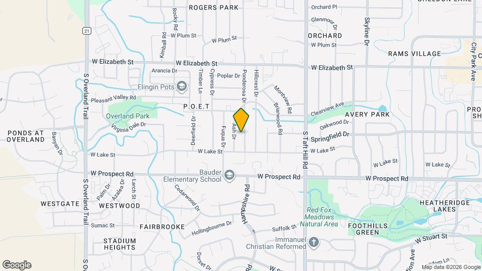 Charming 3 Bed, 2 Bath Home Near CSU & Old Town Fort Collins! Map and Location Details